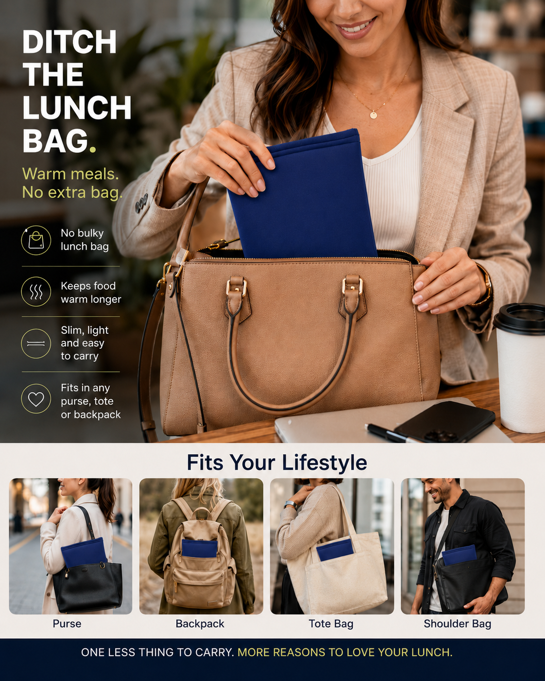 Everyday Bento Box Packer, navy